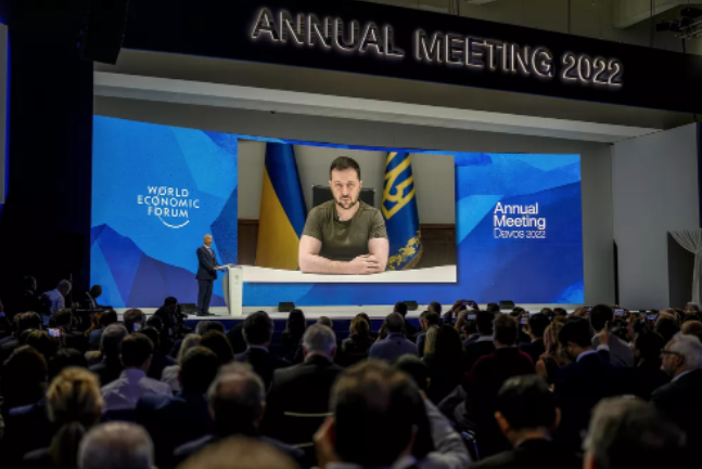 Zelensky na abertura de Davos: Ucrânia é precedente para o que pode acontecer no mundo